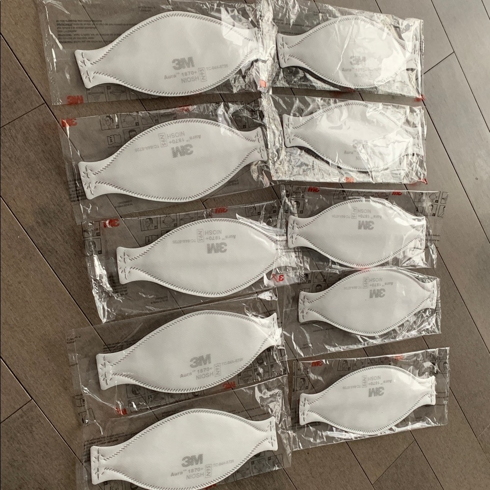 3M Aura 1870+ N95 Masks - Sets of 10